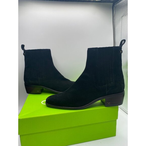 Sam Edelman Women's Black Brawley Pointed Toe Buckled Ankle Boots Size 9.5M NIB - Picture 2 of 5